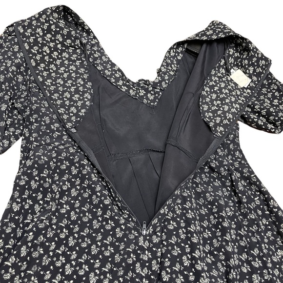 CALIFORNIA COVER | VINTAGE DRESS | SZ 9 | BLACK FLORAL | - Picture 5 of 7